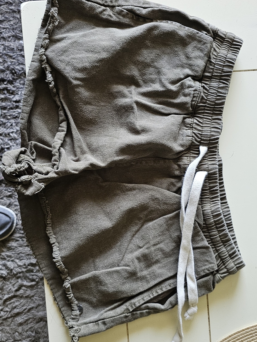 Volcom Olive Drawstring Casual Athletic Shorts